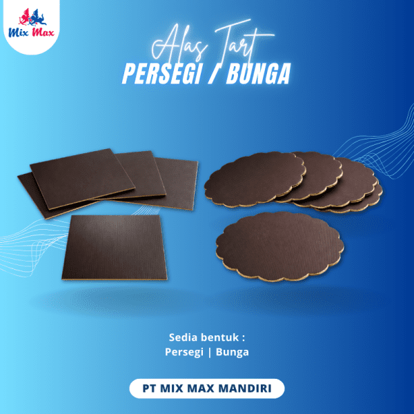 Alas Tart Persegi / Bunga