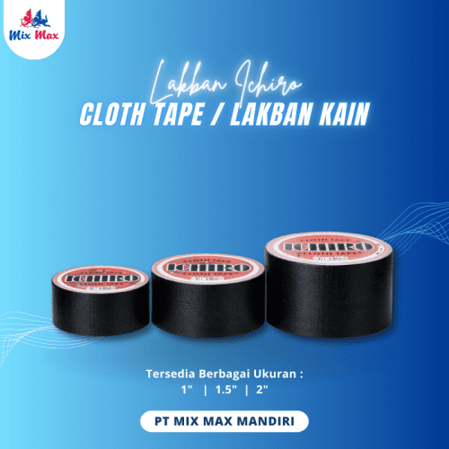 LAKBAN ICHIRO CLOTH TAPE Lakban Cloth Tape Hitam