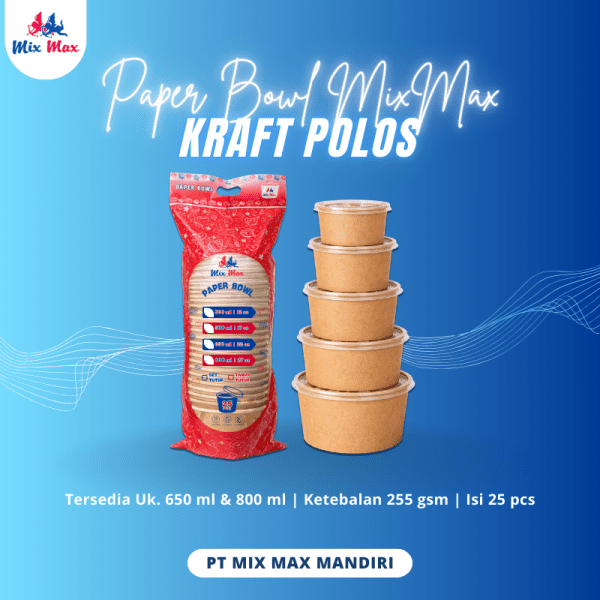 Paper Bowl Kraft MixMax