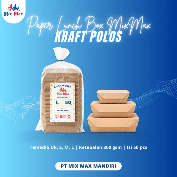 Paper Lunch Box Kraft MixMax