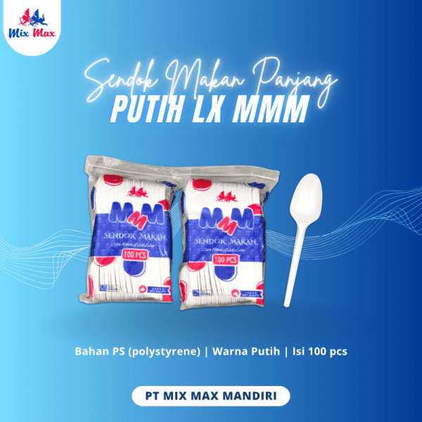 Sendok Makan Panjang Putih LX MMM